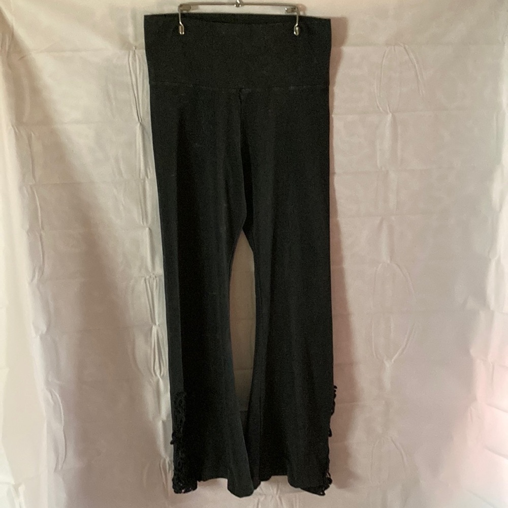 Stretchy bell bottom pants